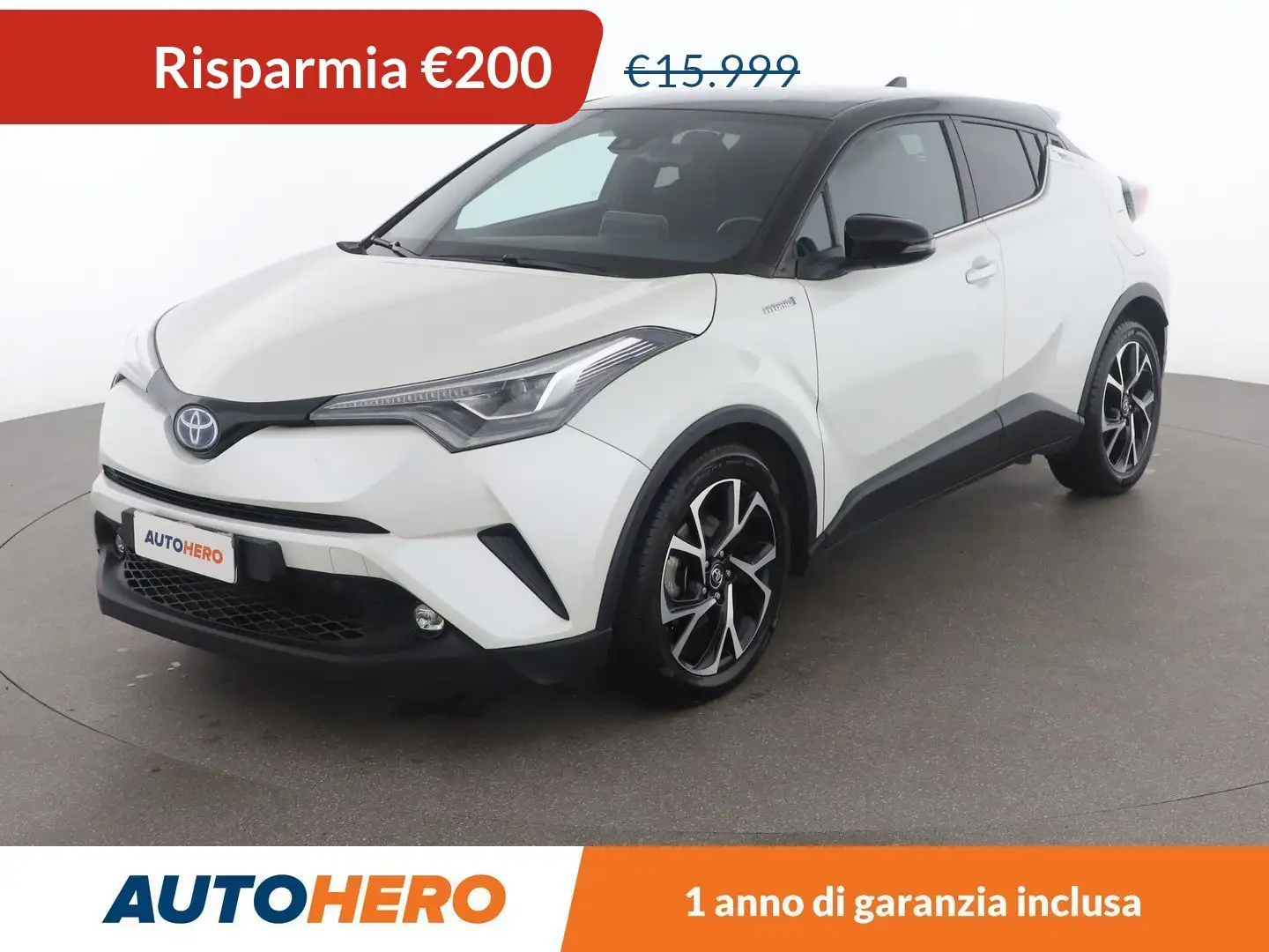 Toyota C-HR 1.8 Hybrid Trend E-CVT FHEV Bianco - 1