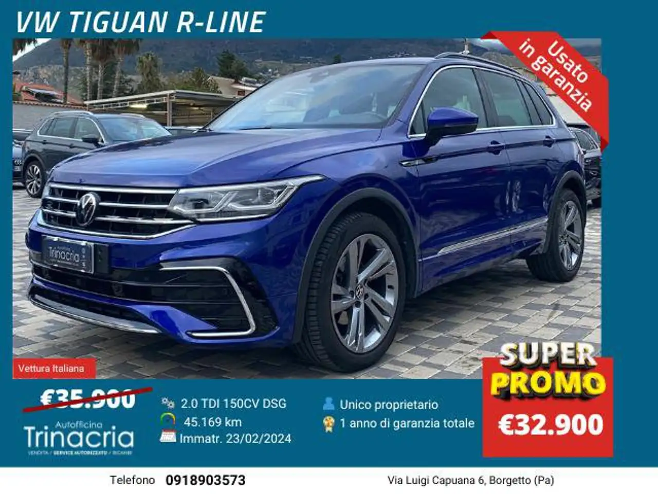 Volkswagen Tiguan R-Line 2.0 TDI 150CV DSG