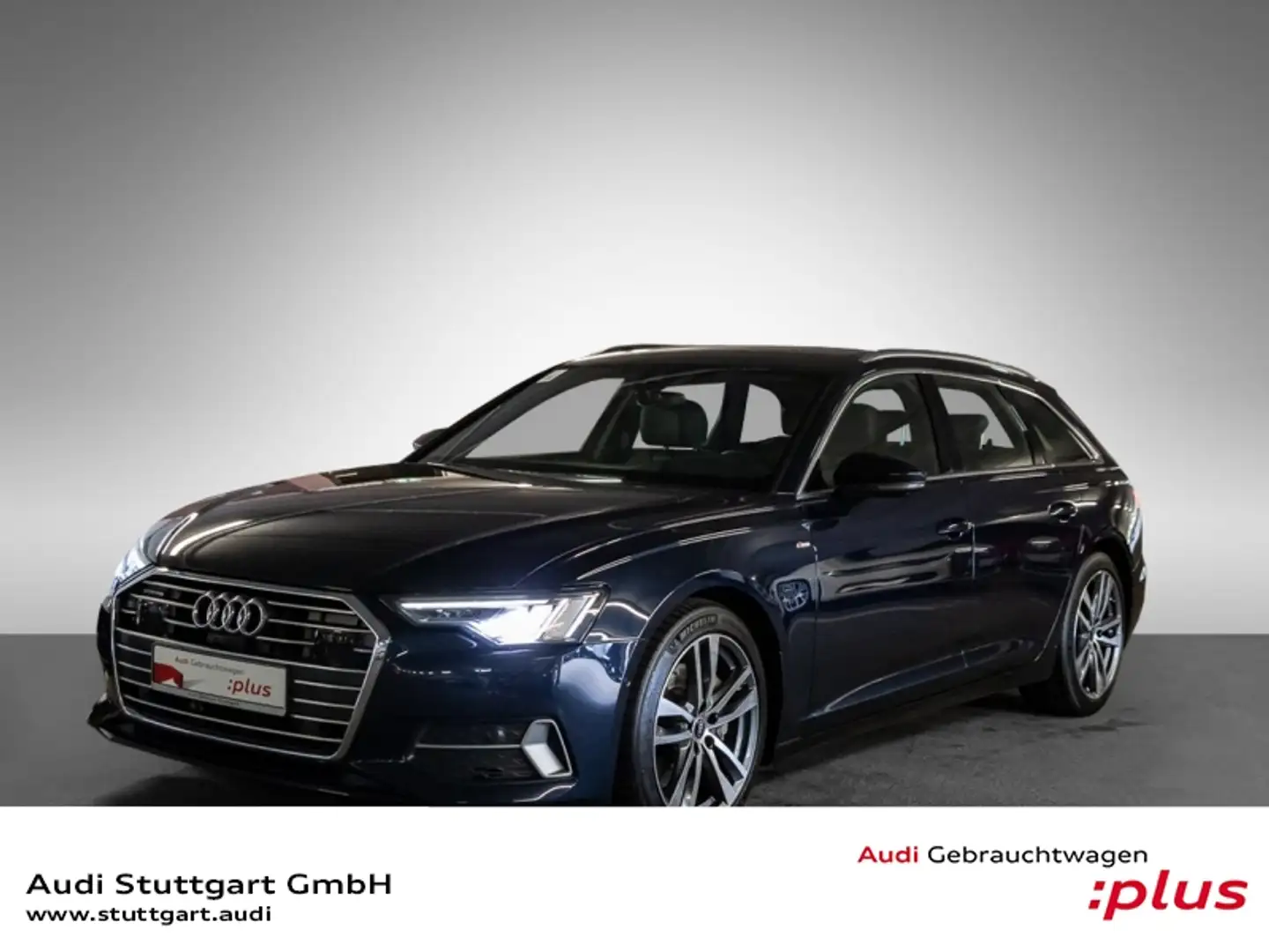 Audi A6 Avant 45 TDI qu S line AHK Pano Nachtsicht HUD Blau - 1