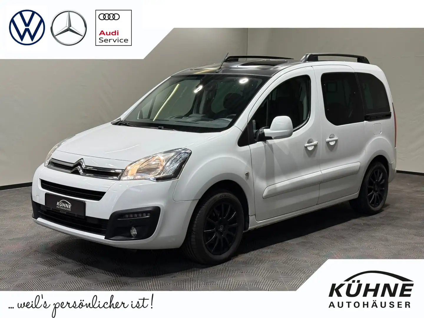 Citroen Berlingo 1.6 BlueHDi 120 FAP Shine | NUR GEWERBE Wit - 1