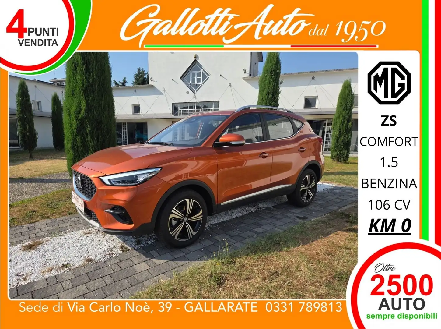 MG ZS ZS 1.5 VTi-tech Comfort Arancione - 1