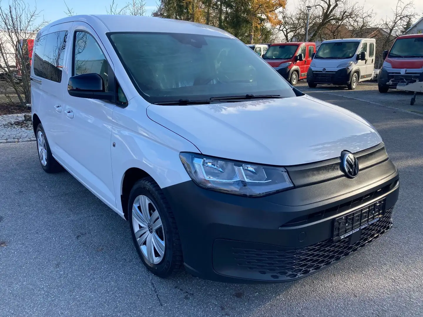 Volkswagen Caddy 2.0TDI Kombi *Automatik*Klima*Parksensoren Weiß - 2