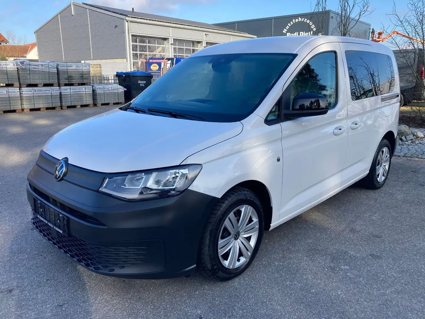Volkswagen Caddy 2.0TDI Kombi *Automatik*Klima*Parksensoren Weiß - 1