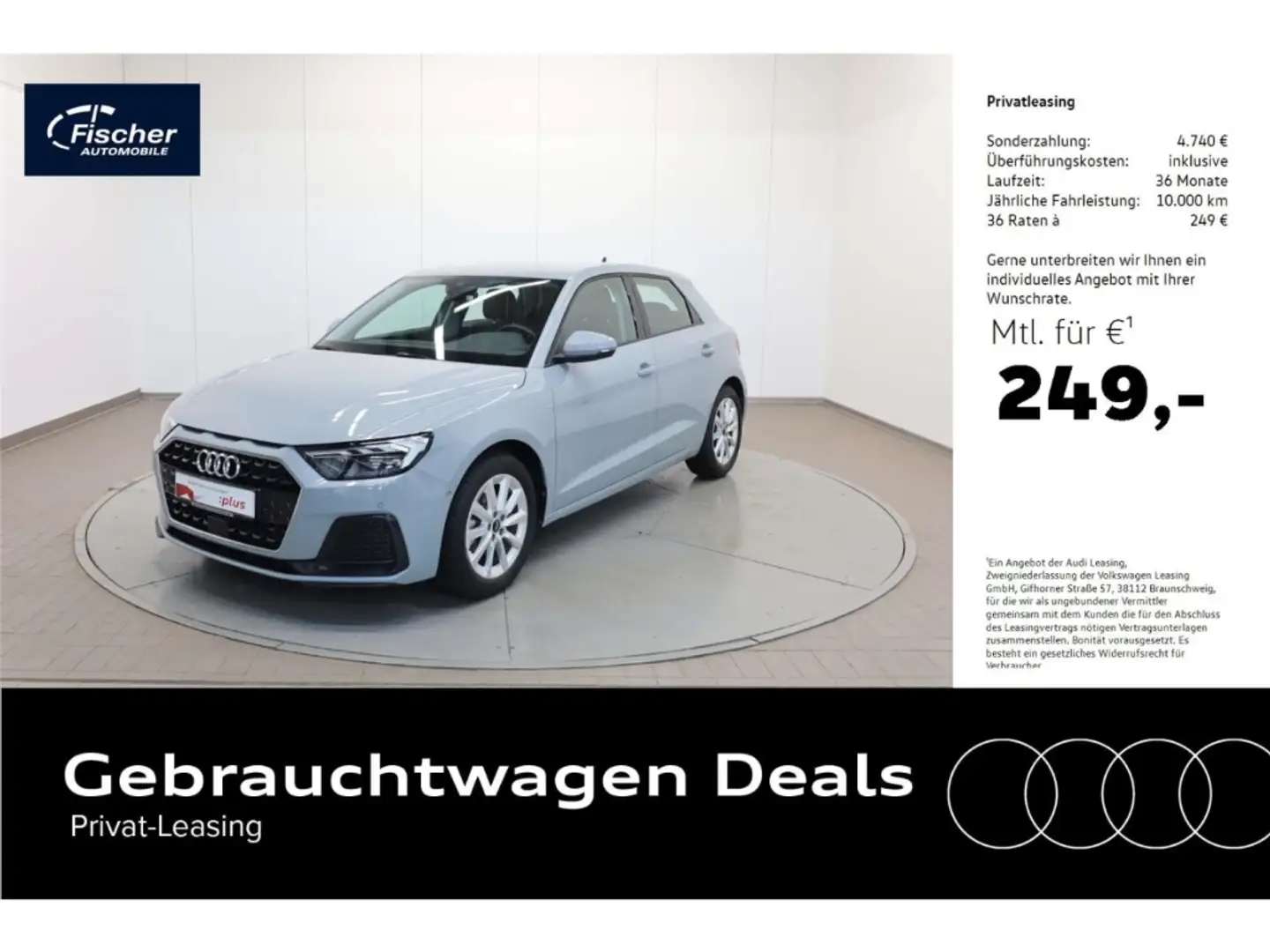 Audi A1 Sportback 30 TFSI advanced Silber - 1