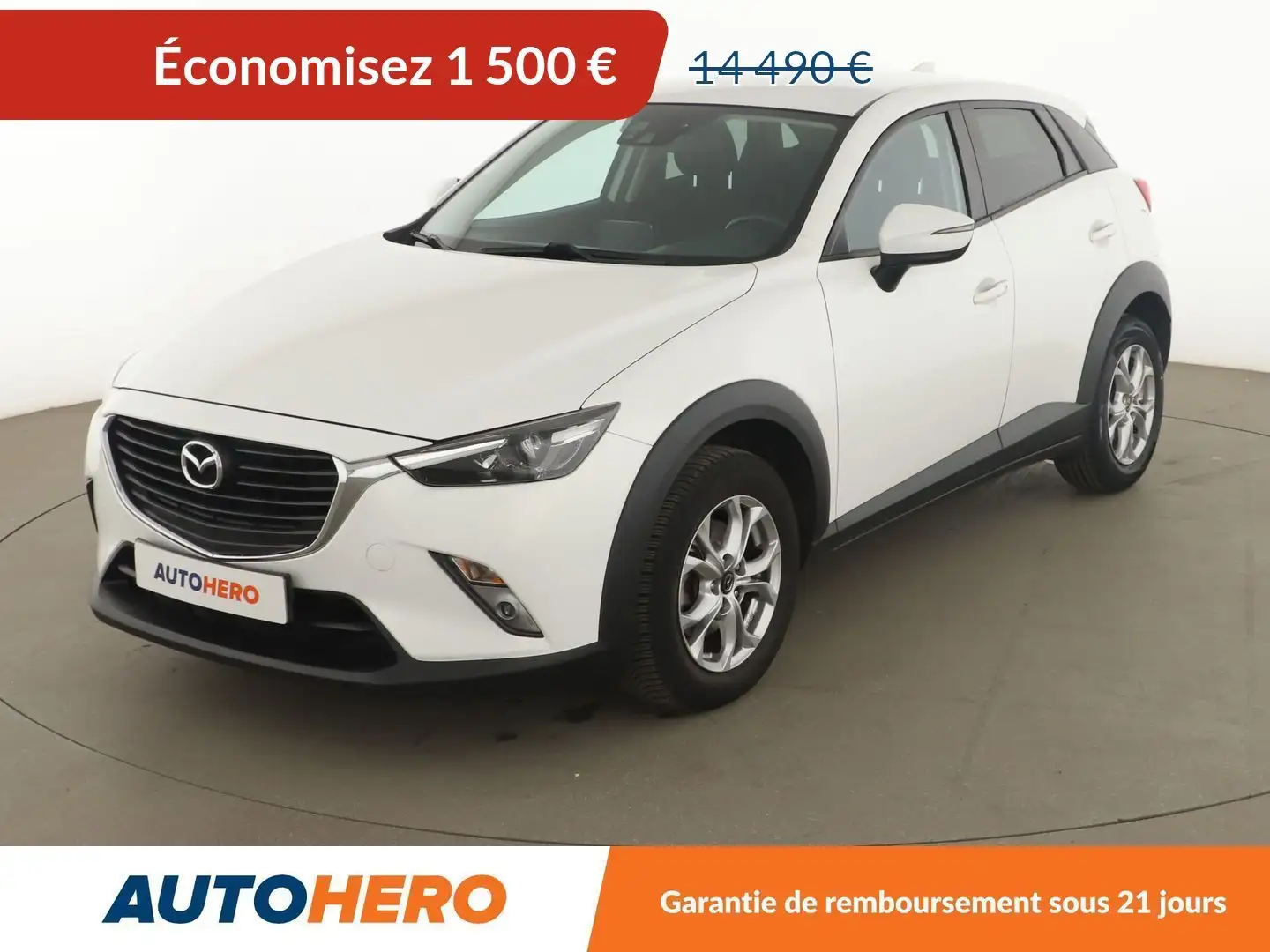 Mazda CX-3 2.0 Skyactiv-G Dynamique Skyactiv-Drive Blanc - 1
