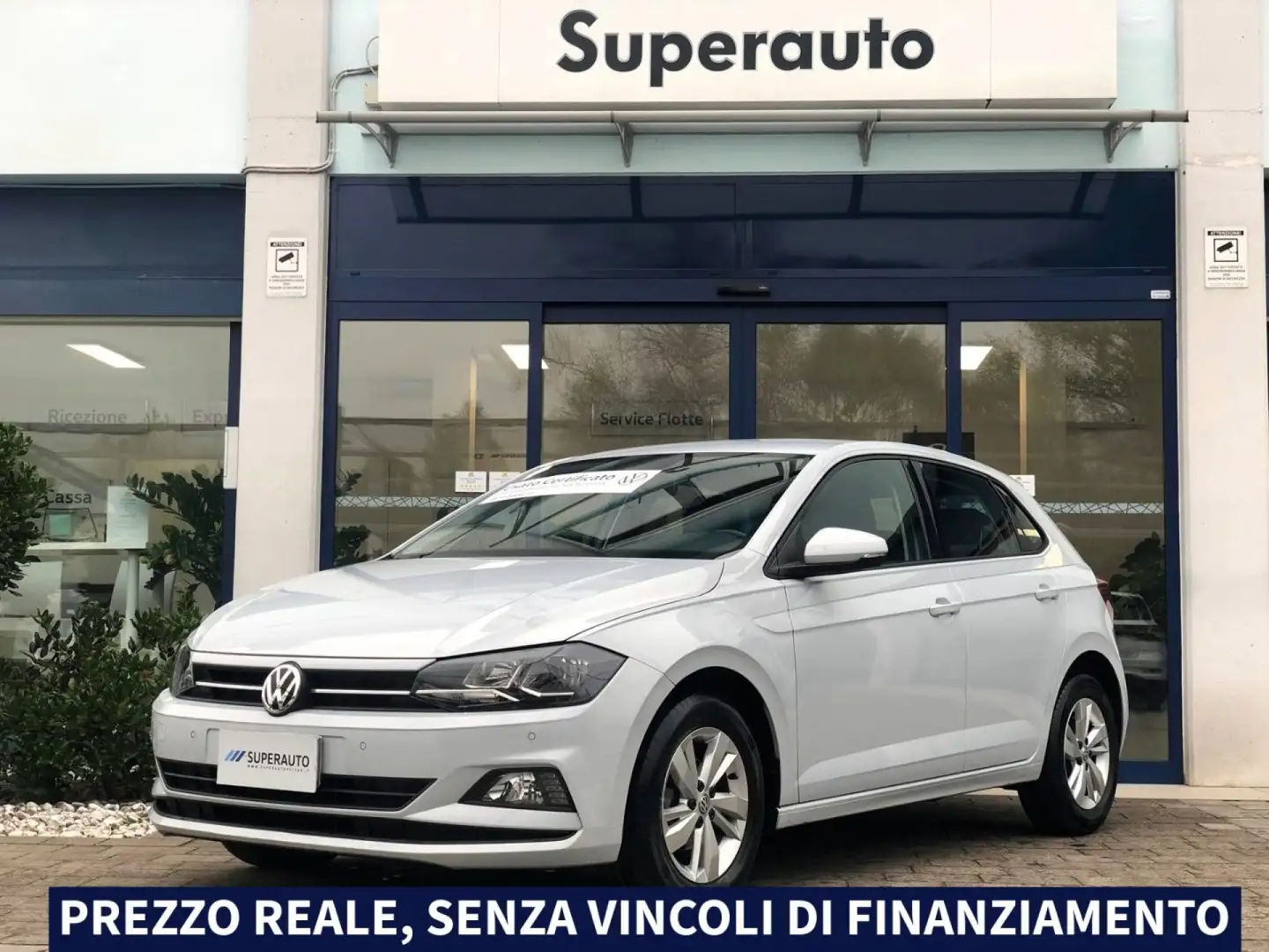 Volkswagen Polo 1.0 EVO 80 CV *CERCHI LEGA*APPCONNECT*SENSORI PARK Bianco - 1