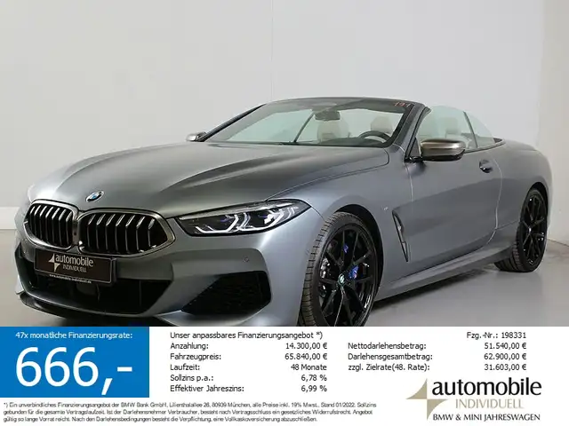 BMW M850 i xDr Cabrio SoftClose Laser ACC HuD Kameras