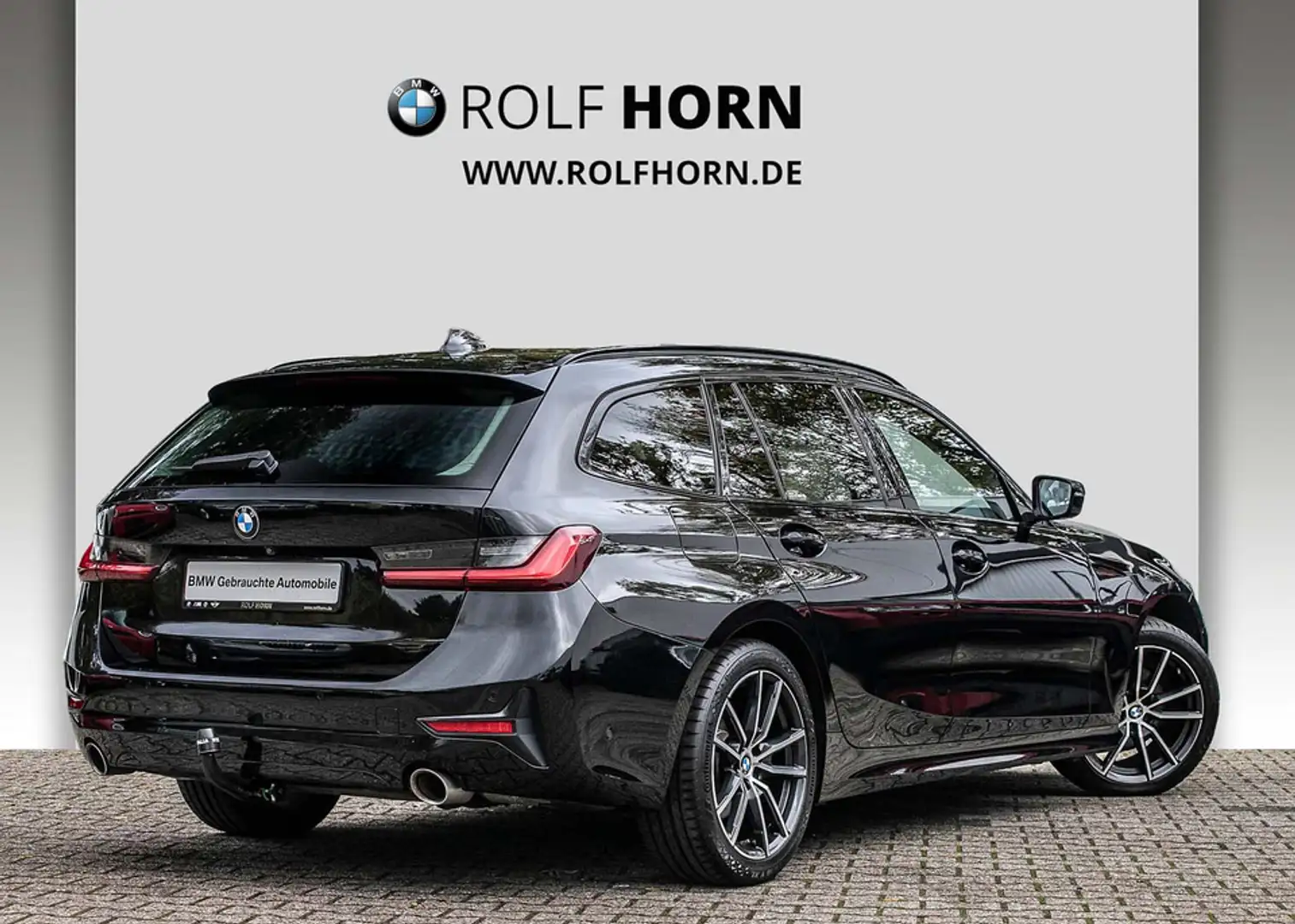 BMW 320 i Touring Sport Line Navi RKam LED HiFi Klima Zwart - 2