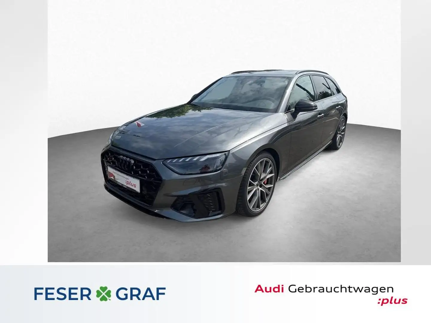 Audi S4 Avant TDI quattro Pano-AHK-S Sitze-ACC-B&O Gris - 1
