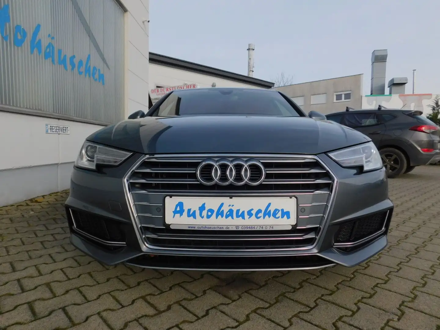 Audi A4 35 TDI sport S-Line Navi/LED/AHZ/Teilleder Gris - 2