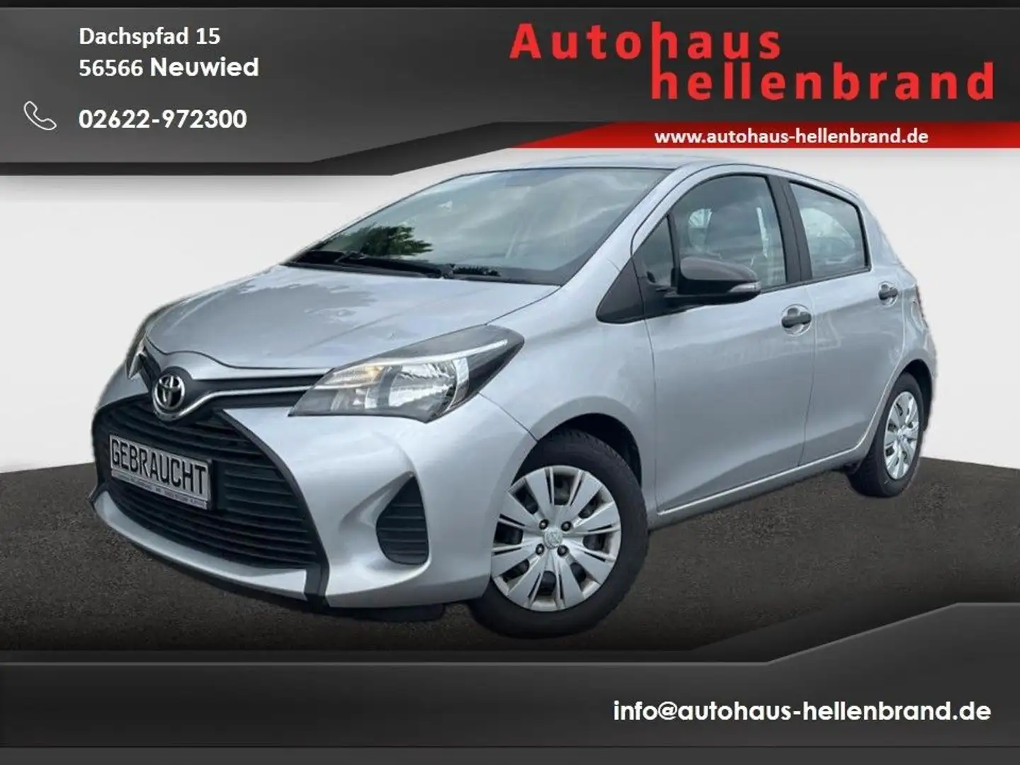 Toyota Yaris 1.0 L Basis Silber - 1