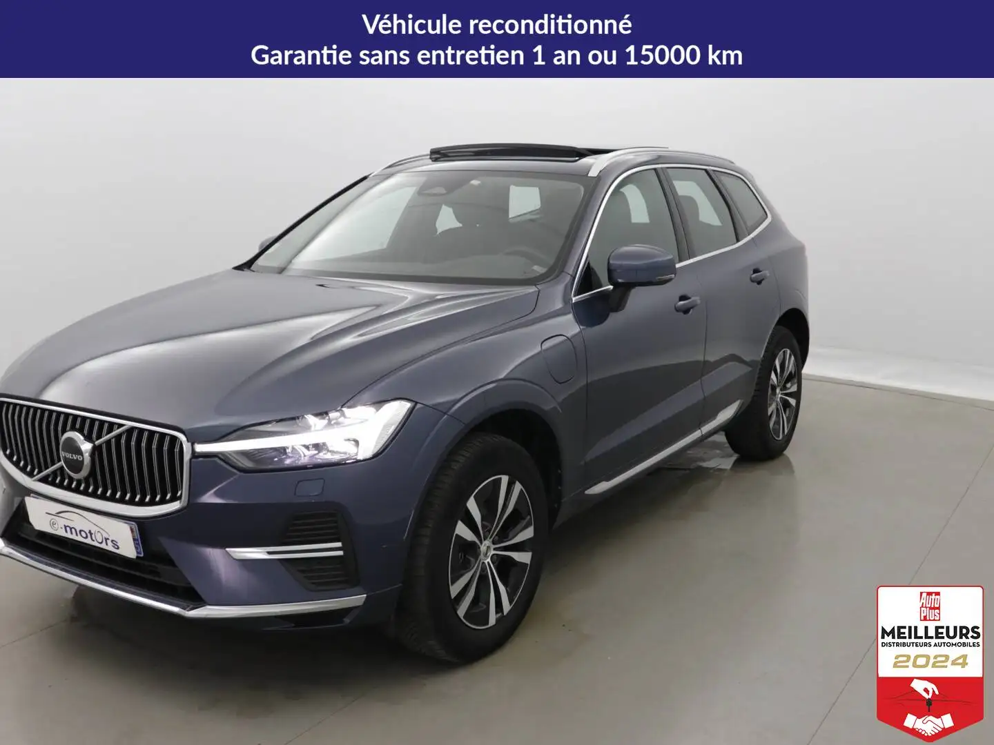 Volvo XC60 T6 Recharge AWD 253+87 Geartronic 8 Start +Cuir +T Bleu - 1