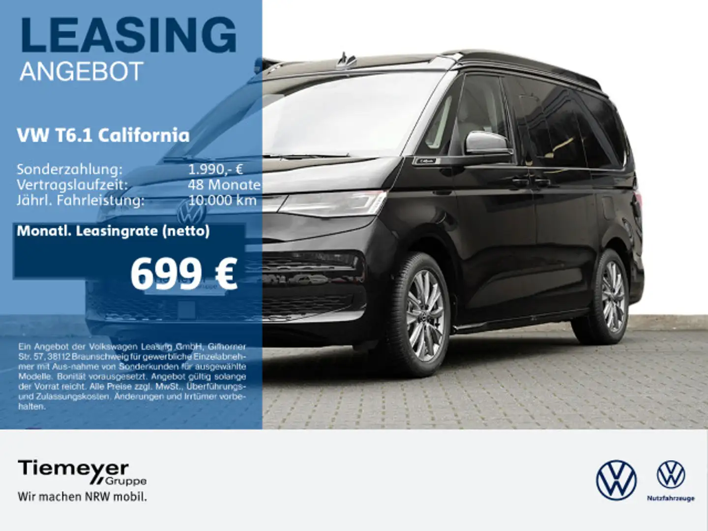 Volkswagen T6.1 California T2.0 California TSI DSG Ocean MA Noir - 1