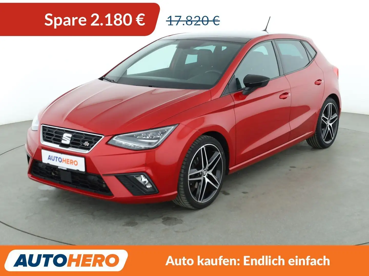 SEAT Ibiza 1.0 TSI FR Aut.*NAVI*LED*CAM*ACC*SHZ*PANO* Rot - 1
