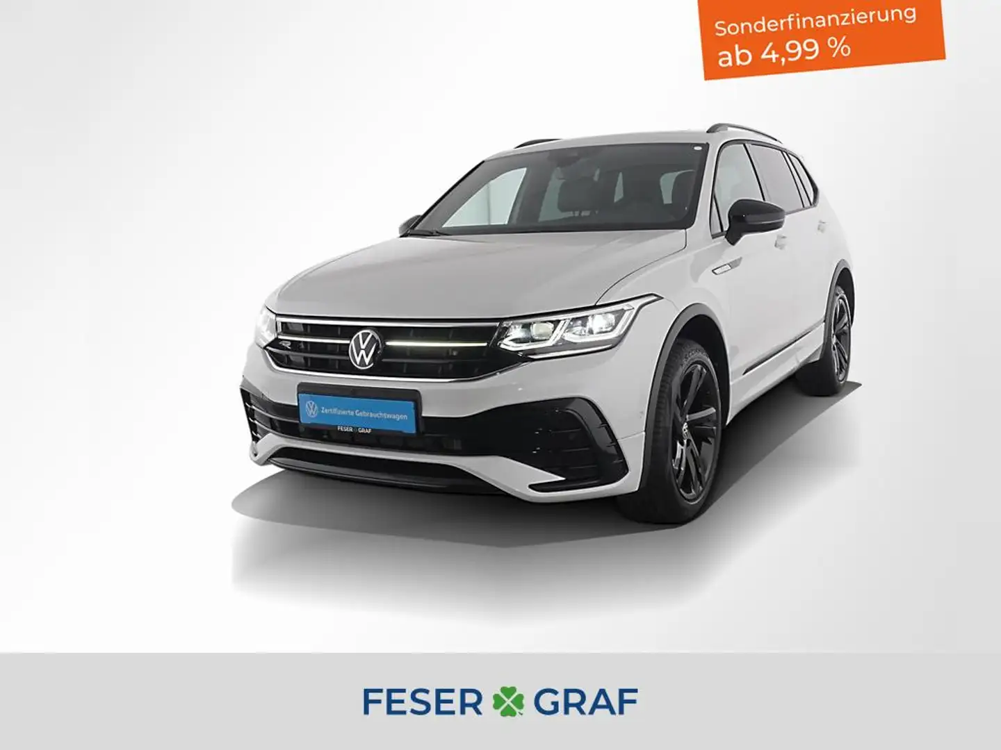 Volkswagen Tiguan Allspace 2.0 TDI R-Line BlackStyle 4M 19" Weiß - 1