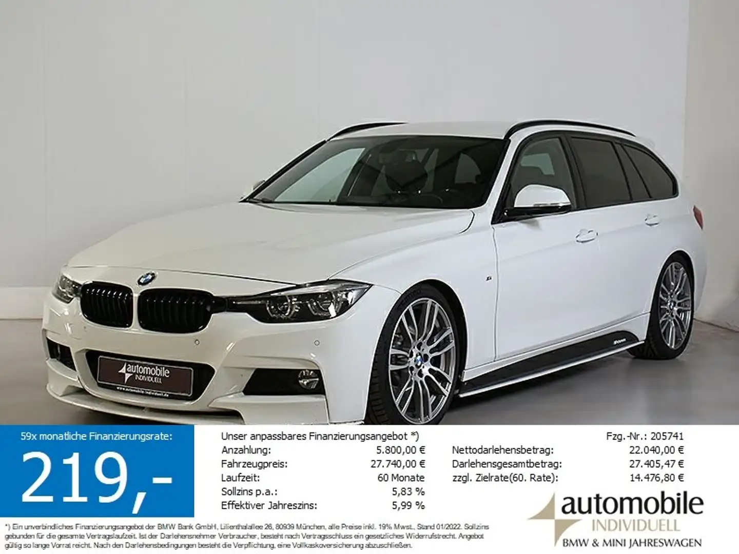 BMW 340 i AT M Sport M-Perf. LED M Schalldämpfer H&K Blanc - 1
