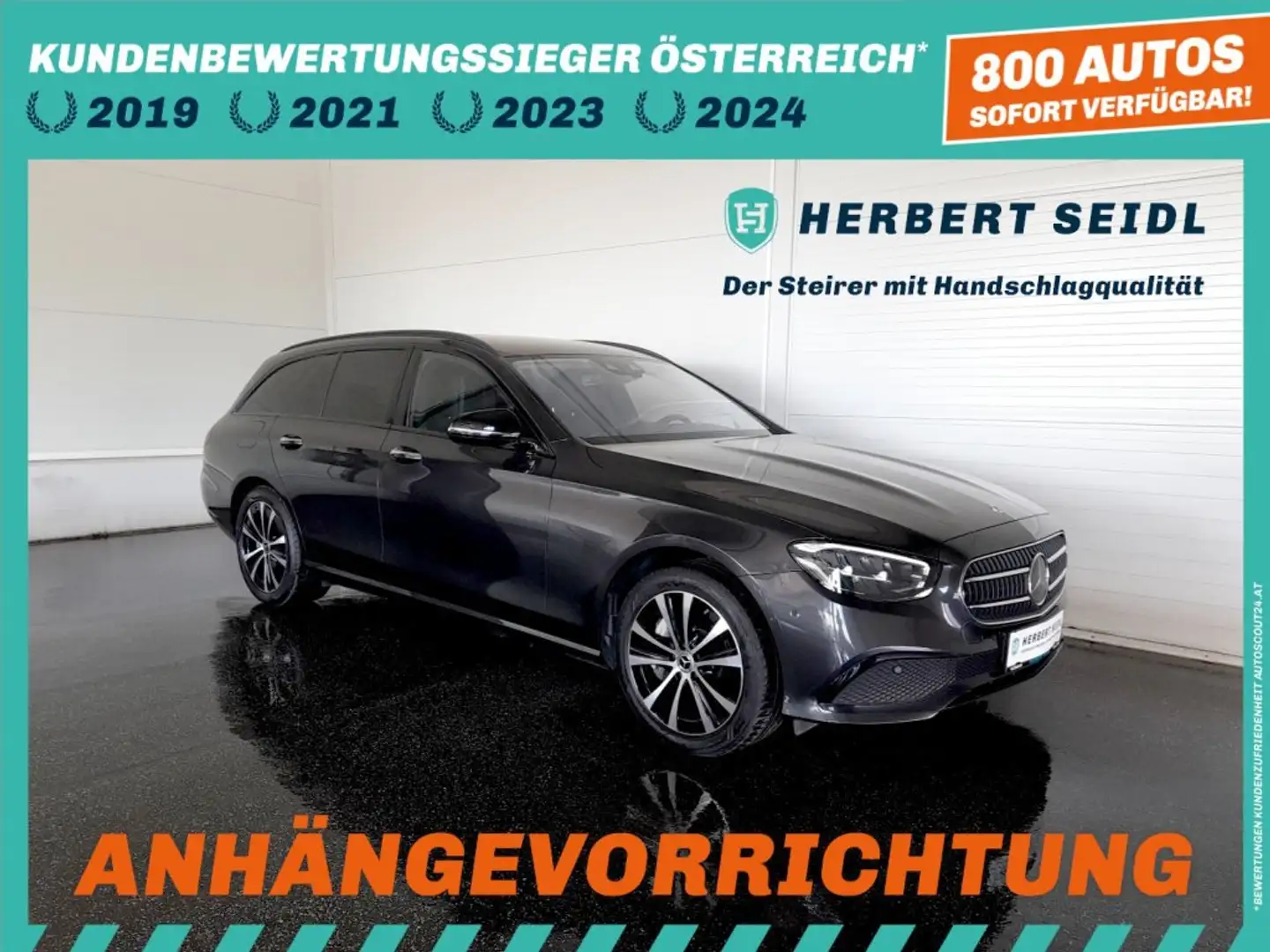 Mercedes-Benz E 300 de T AVANTGARDE PHEV 4x4 Aut *HIGH PERF LED / SOFTCLOSE / NAVI / AHV / TEILLEDER / EDELHOLZ / SITZHEIZUNG & LÜFTUNG / BUR Grau - 1