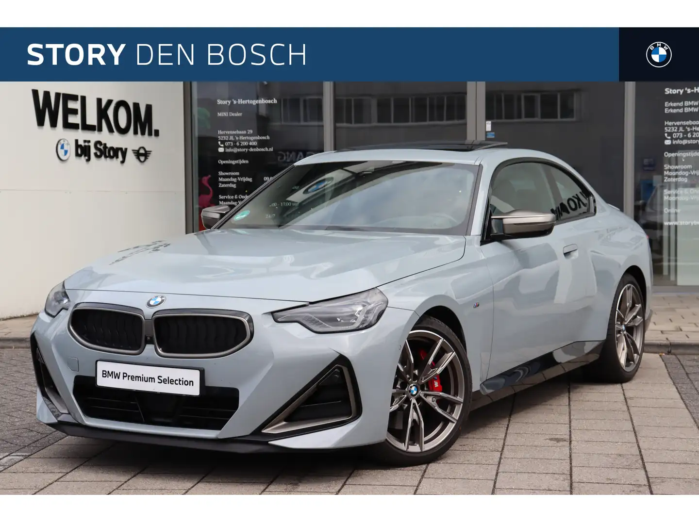 BMW 240 2 Serie Coupé M240i xDrive High Executive Automaat Gris - 1