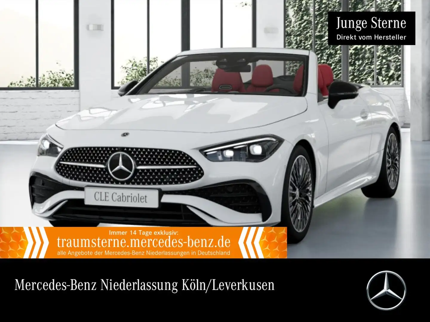 Mercedes-Benz CLE 450 4M AMG+NIGHT+360+AHK+KEYLESS+9G Weiß - 1