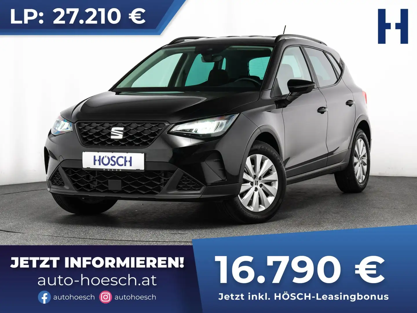 SEAT Arona 1,0 Eco TSI Style NEUWERTIG TOP-ANGEBOT Schwarz - 1