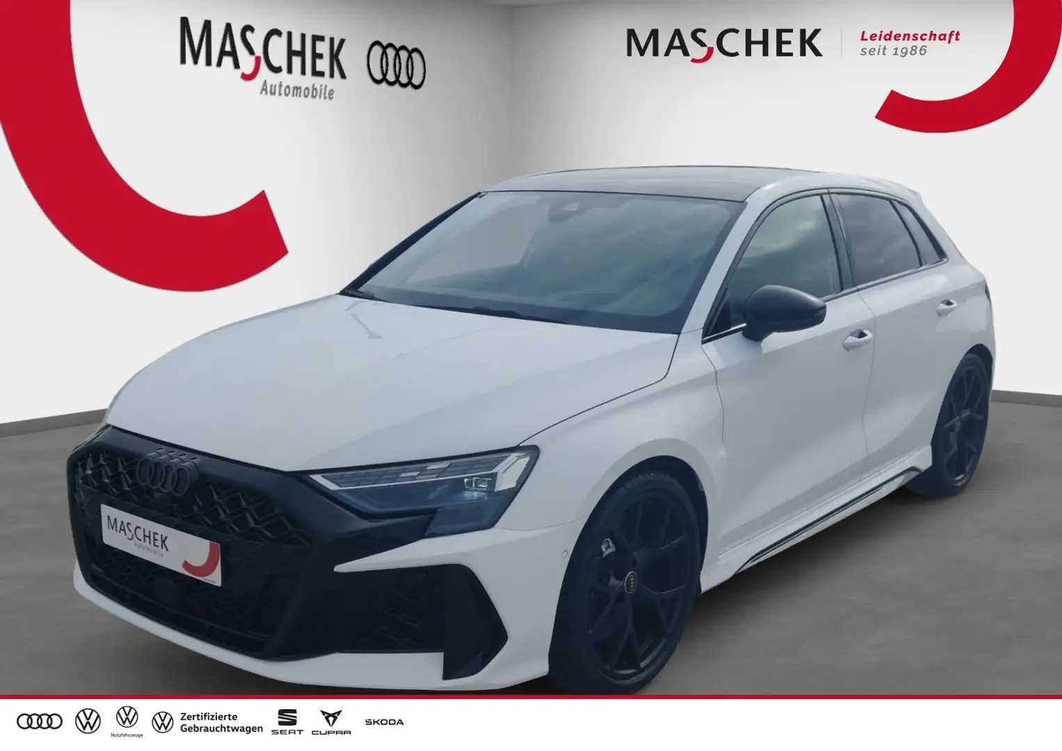 Audi RS3 Sportback UPE 80.055.- 5JGar Pano SONOS HuD Matrix Bianco - 1