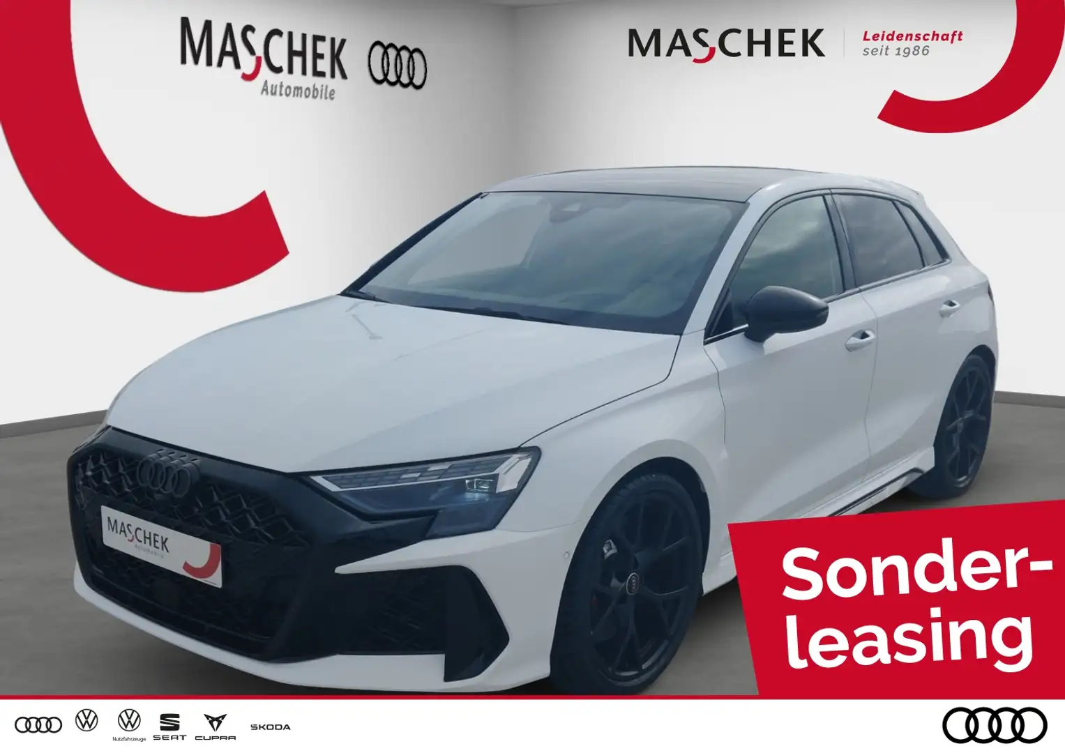 Audi RS3 Sportback UPE 80.055.- 5JGar Pano SONOS HuD Matrix Wit - 1
