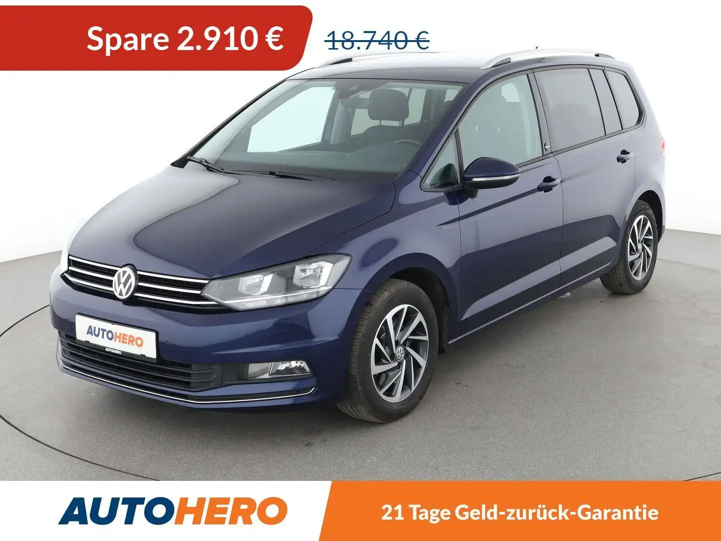 Volkswagen Touran 1.6 TDI Sound BM*NAVI*ACC*PDC*KLIMA* Azul - 1