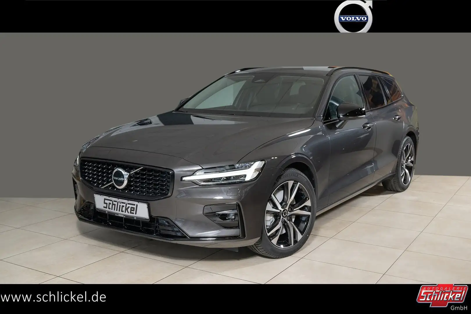 Volvo V60 B4 Diesel Plus Dark Leder ACC Navi Met. Grau - 1