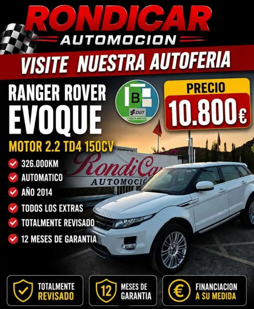 Land Rover Range Rover Evoque 2.2L TD4 Pure Tech 4x4 Aut. - 1