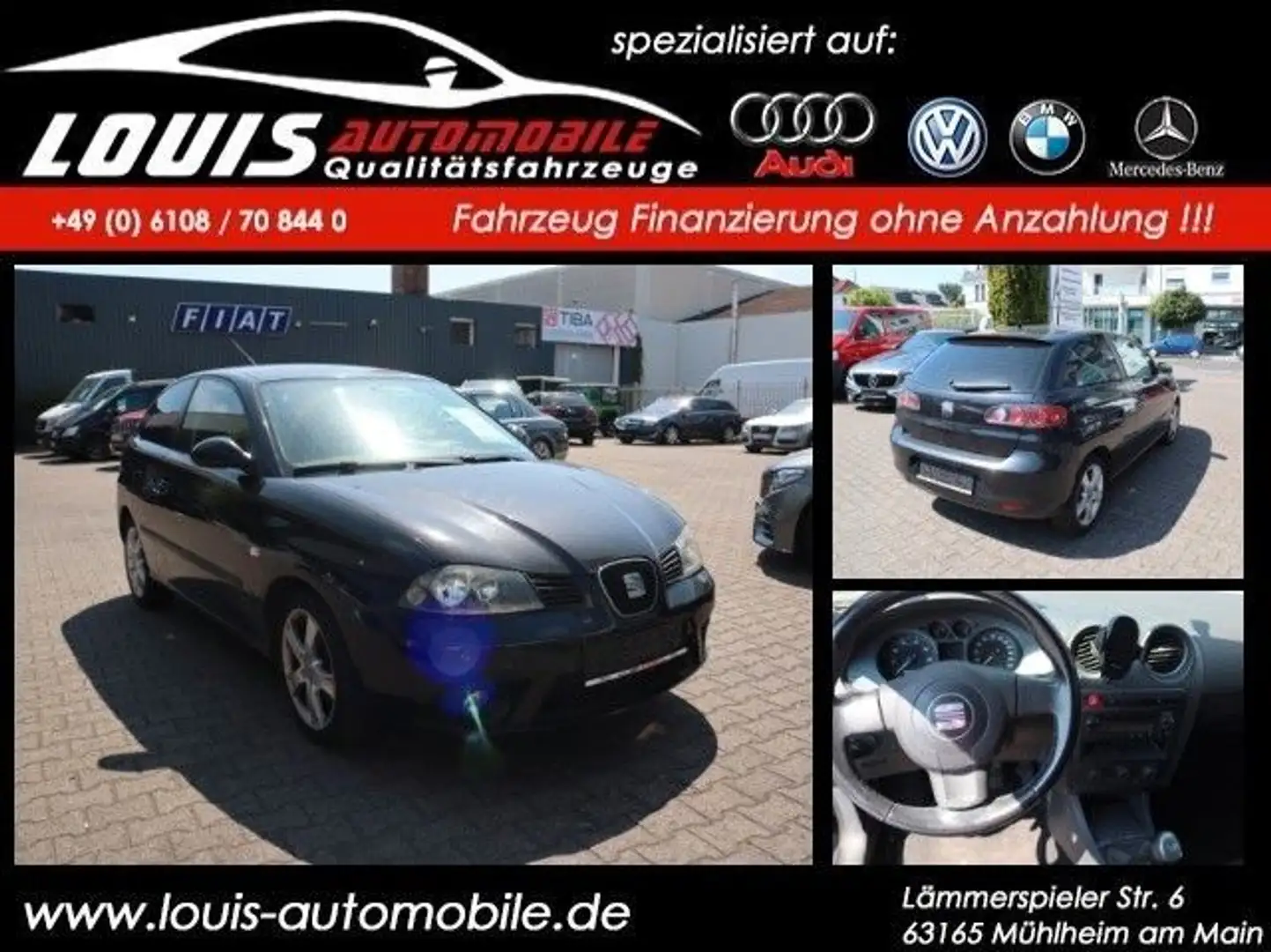 SEAT Ibiza Sport Edition Klima/Servo/Alufelgen Schwarz - 1