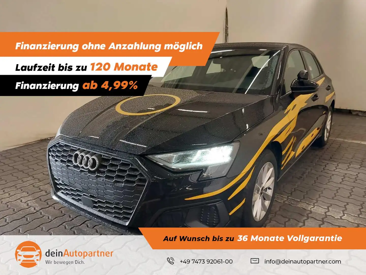 Audi A3 Sportback 30 TDI Fahrschulwagen/AHK/LED/VIRTUAL CO Schwarz - 1