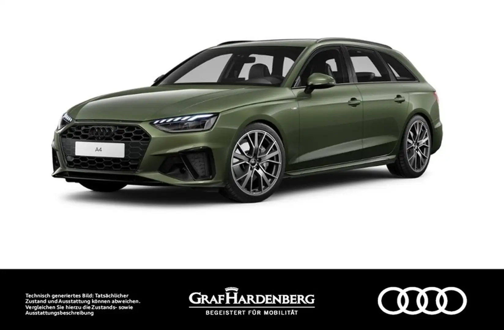 Audi A4 Avant 40 TFSI S line LED Navi Pano ACC Grün - 1