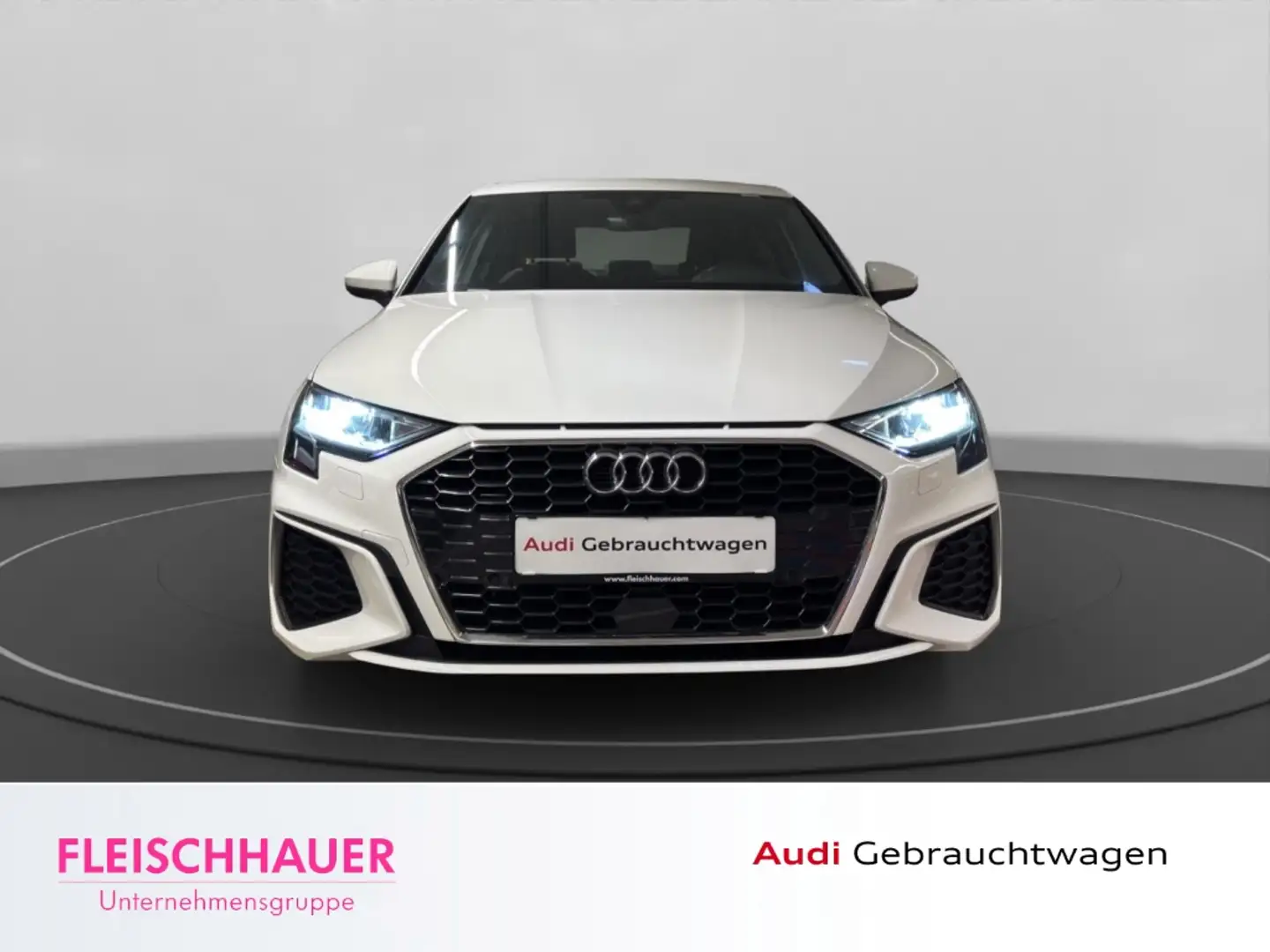 Audi A3 Lim S line 35 TFSI LED+NAVI+PDC+SHZ+DC+DAB Weiß - 2