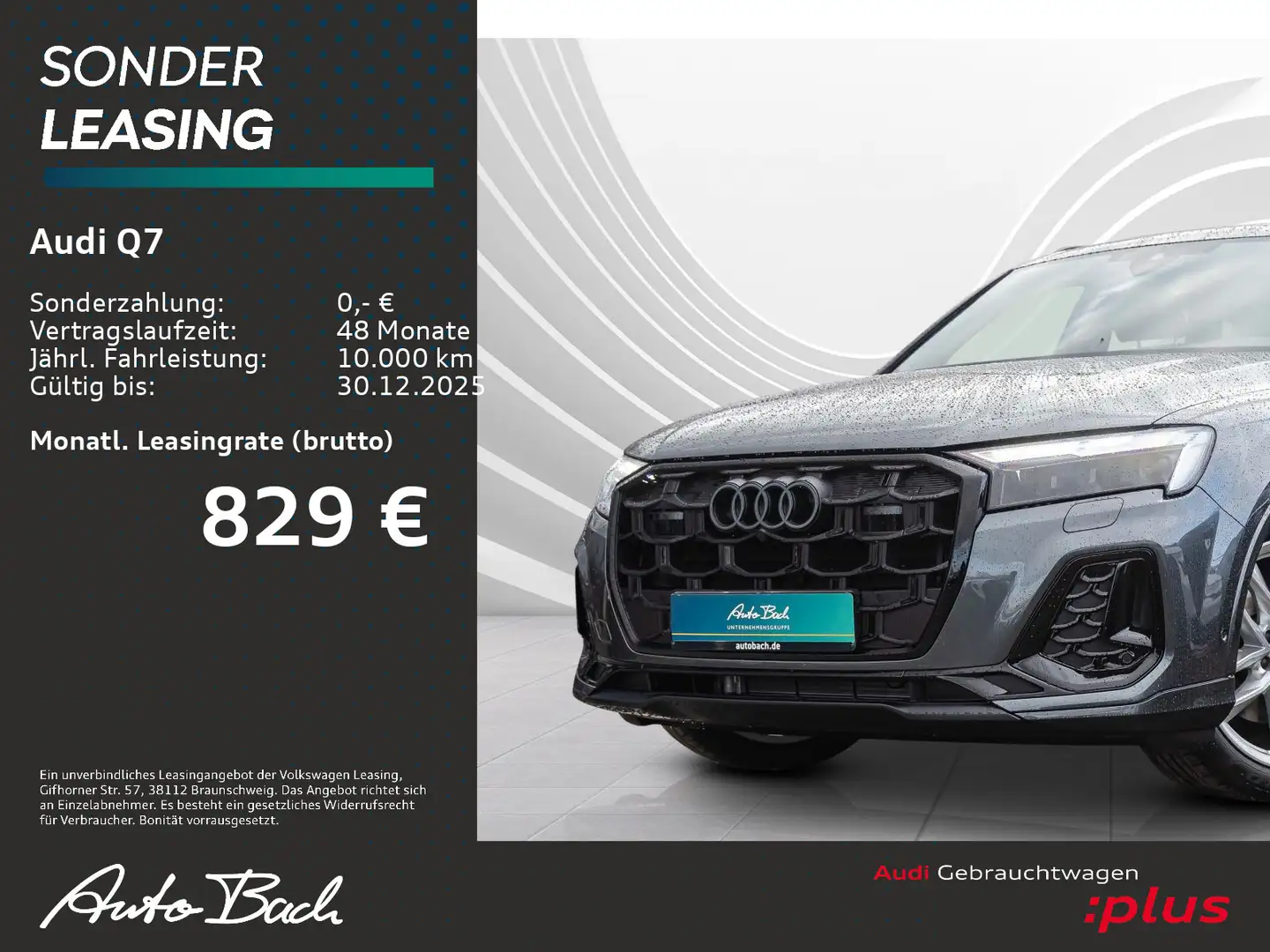 Audi Q7 S line Sport 50TDI Navi LED Standhzg Panorama Gris - 2