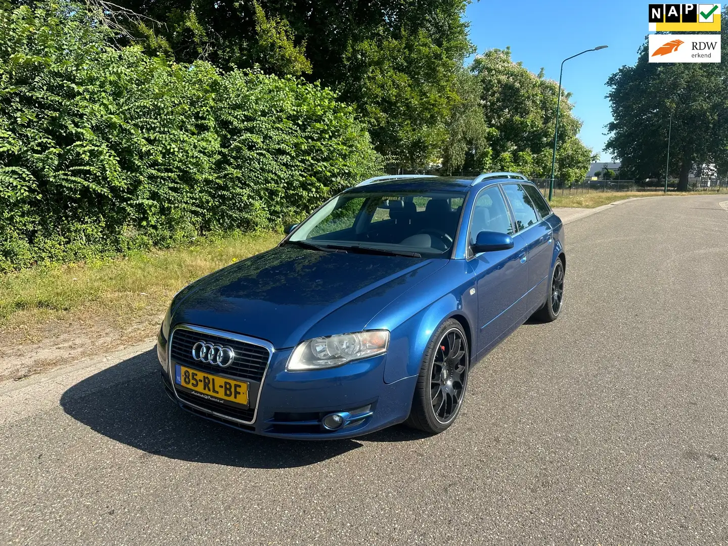 Audi A4 Avant 1.8 Turbo Pro Line CLIMA/CRUISE/TREKHAAK/INR Blauw - 1