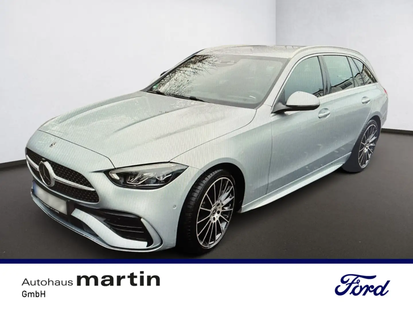 Mercedes-Benz C 220 d T AMG L SHZ PTS NAVI HUD PANO LED Silber - 1