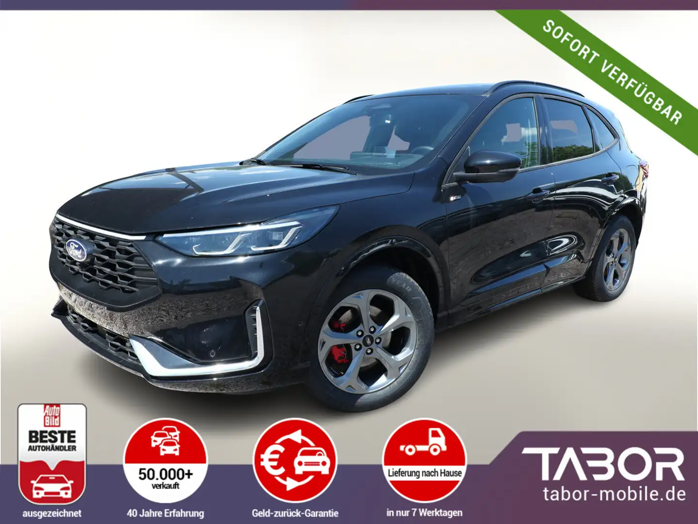 Ford Kuga 2.5 FHEV 183 AWD ST-Line X HUD Pano AHK ACC Schwarz - 1