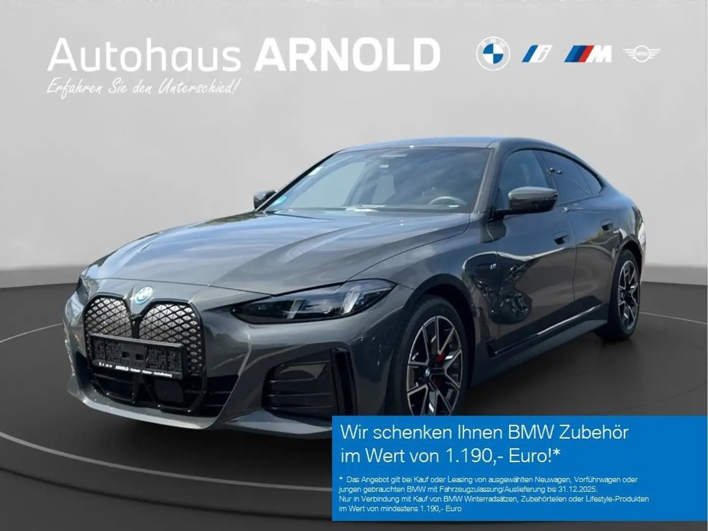 BMW i4 eDrive40 Gran Coupé M Sportpaket NP 79.459,-- Gris - 1