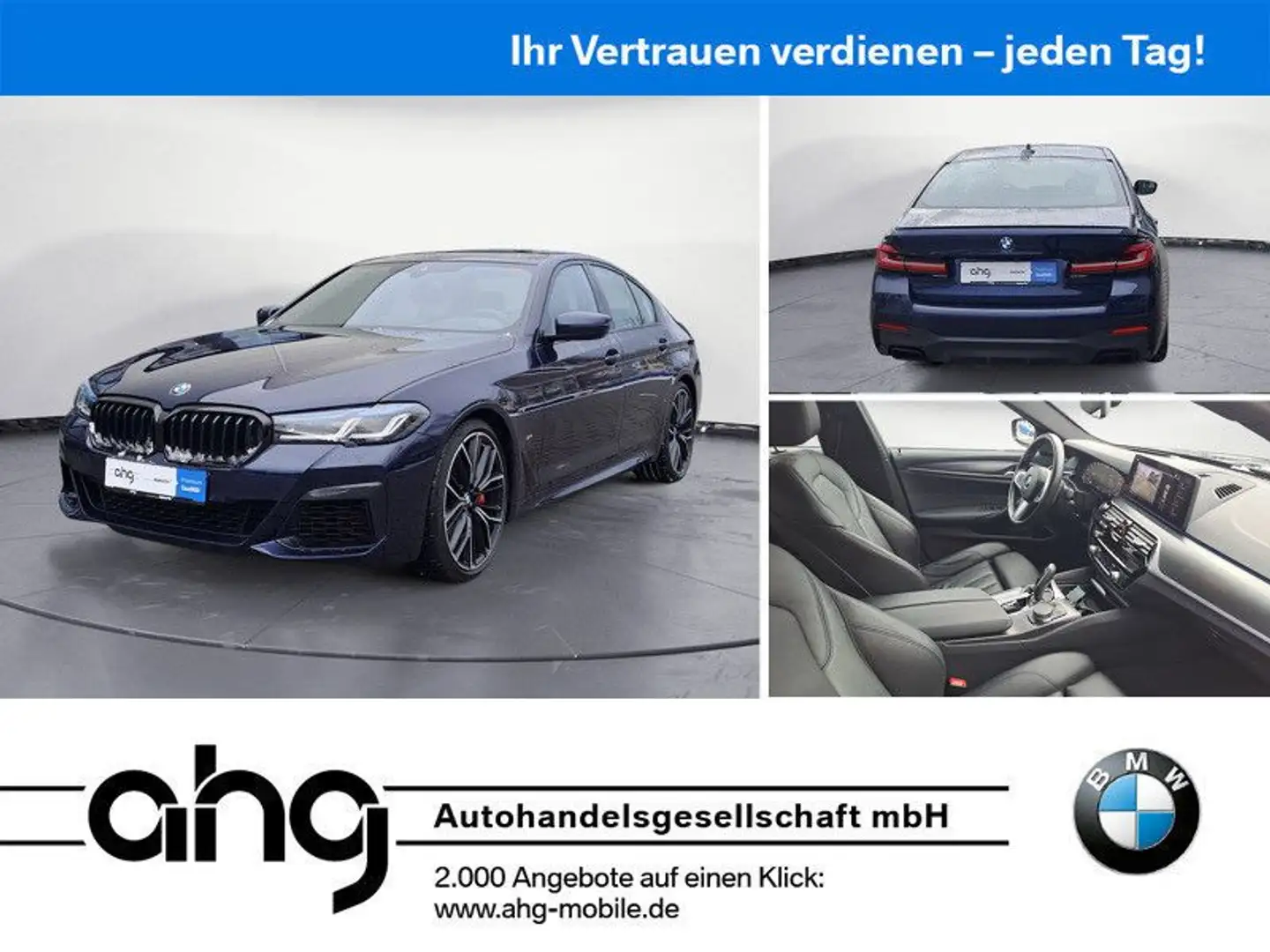 BMW 550 i xDrive Limousine M Sport Pro 20 Zoll M Räd Blau - 1
