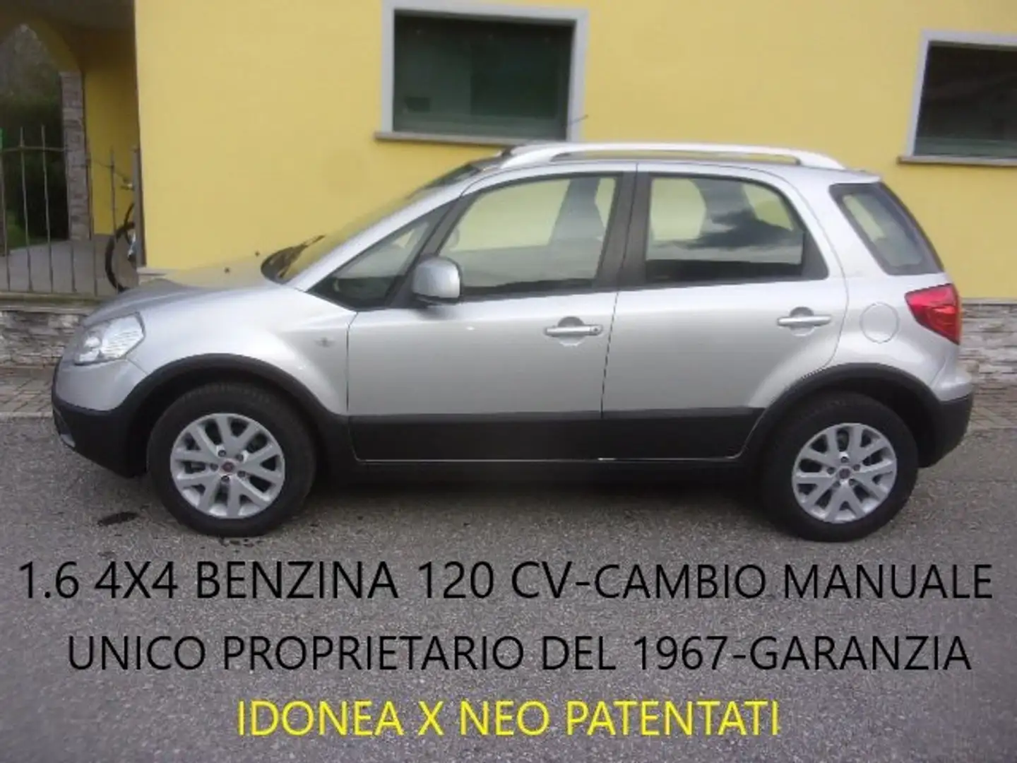 Fiat Sedici 1.6 16v Emotion 4x4 120cv-X NEO PATENTATI ! Argent - 2