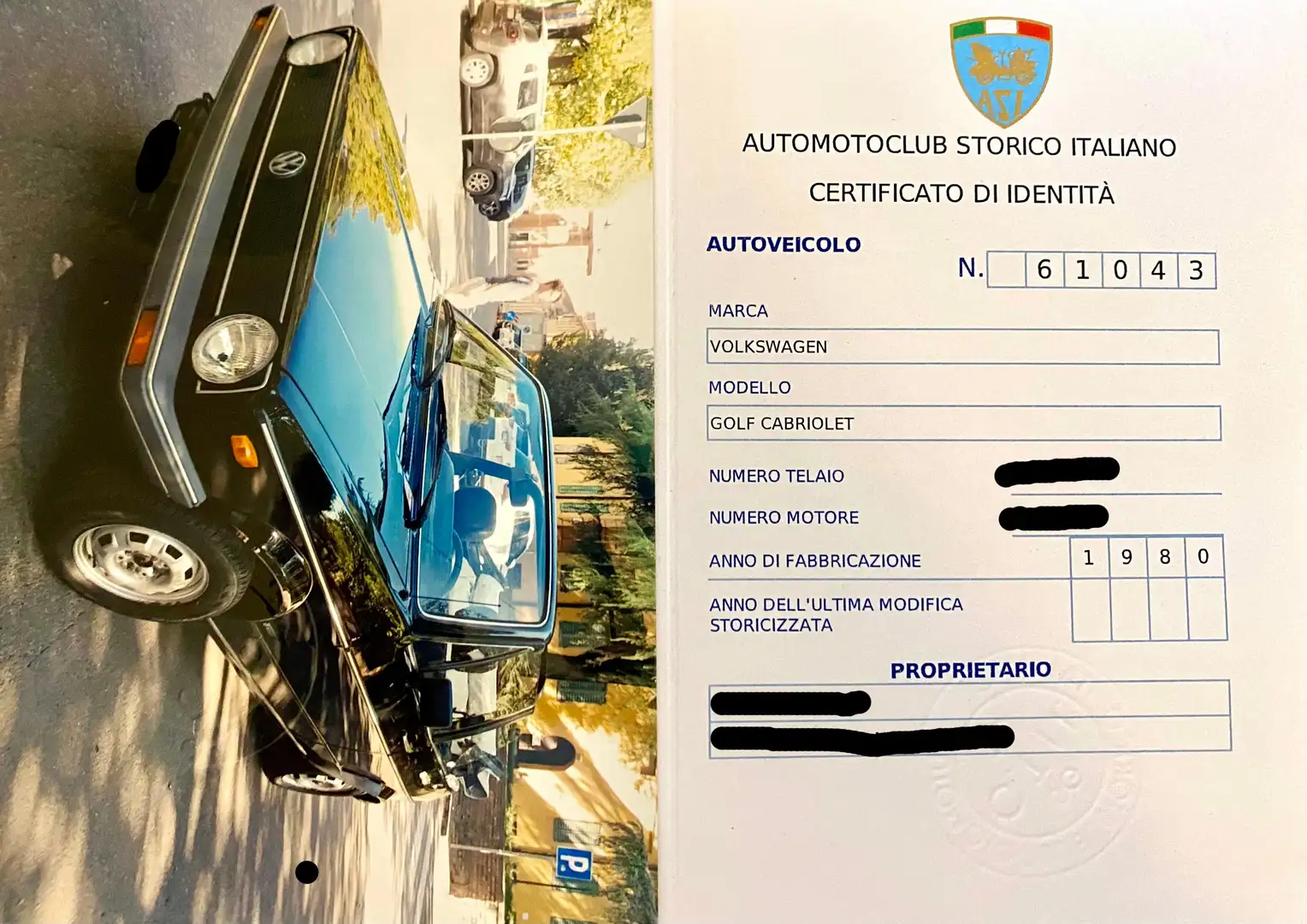 Volkswagen Golf Cabriolet Golf Cabrio 1.5 GLS-  PRIMA SERIE Negru - 2