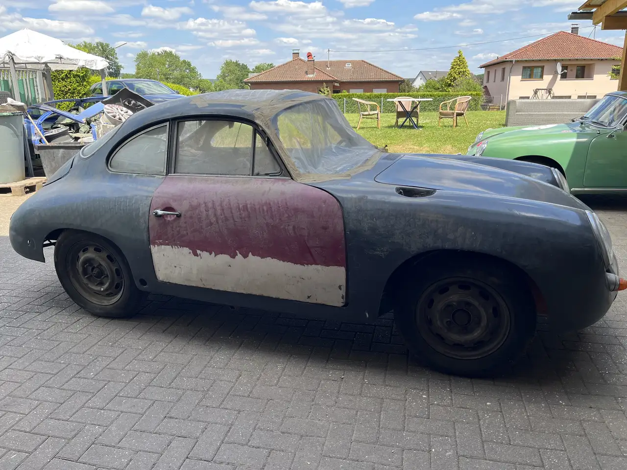 Porsche 356 C Coupe Schiebedach Scheunenfund abg seit 1975, foto 6
