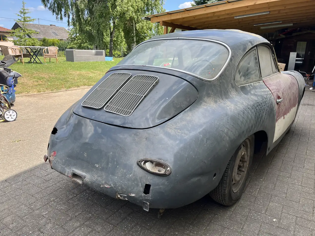 Porsche 356 C Coupe Schiebedach Scheunenfund abg seit 1975, foto 4