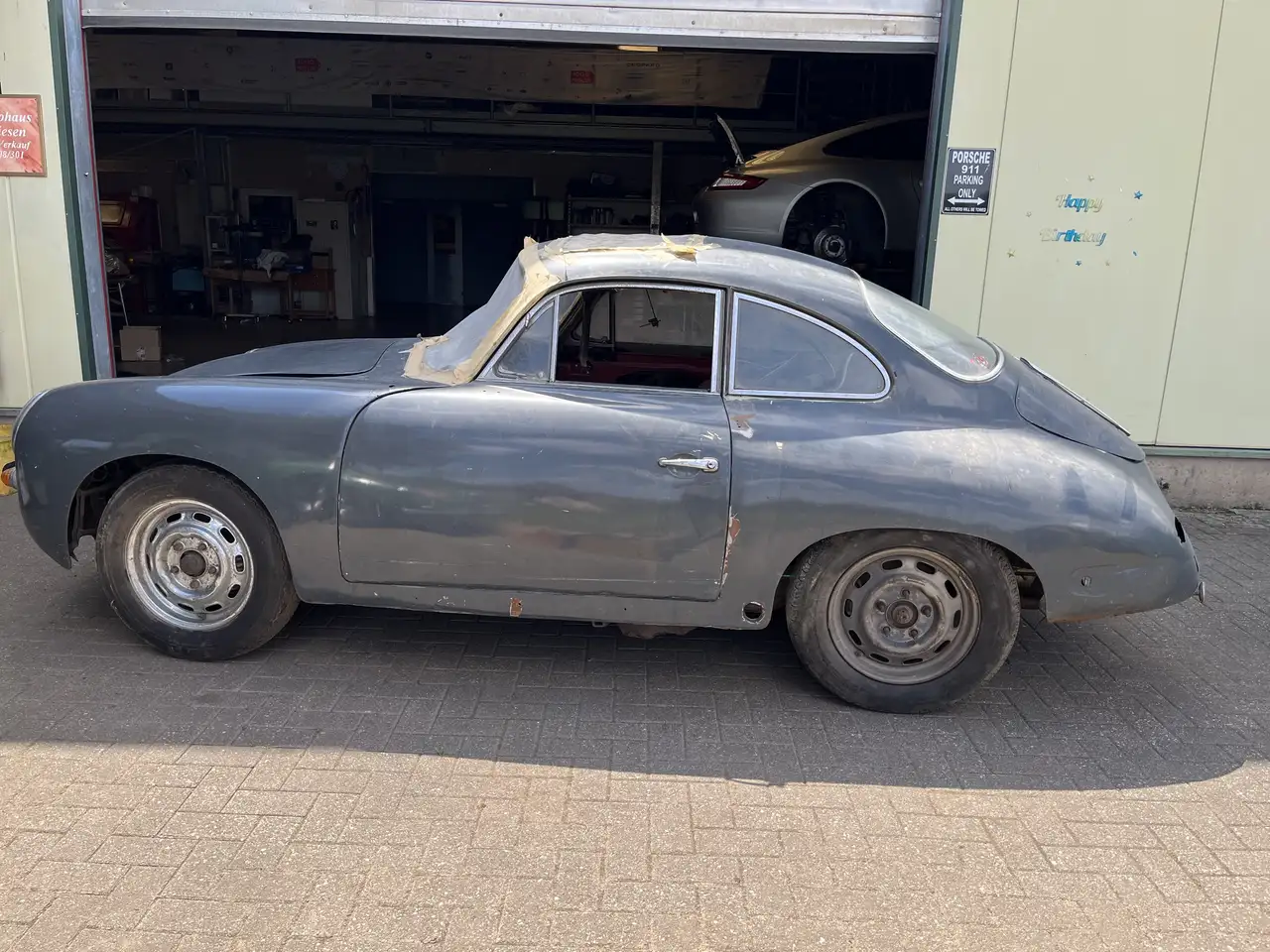 Porsche 356 C Coupe Schiebedach Scheunenfund abg seit 1975, foto 7