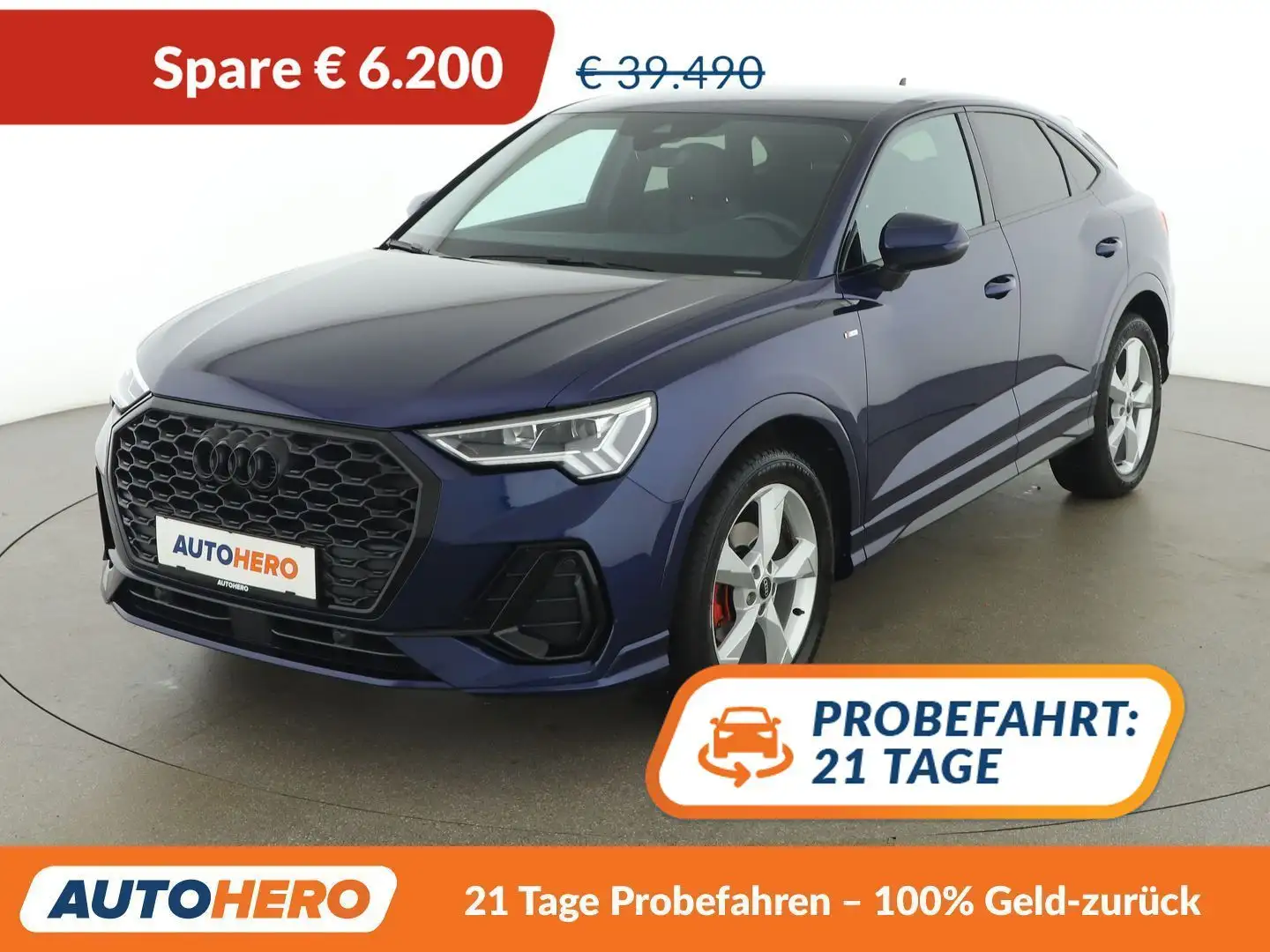 Audi Q3 35 TFSI Mild-Hybrid ACT S line Blau - 1
