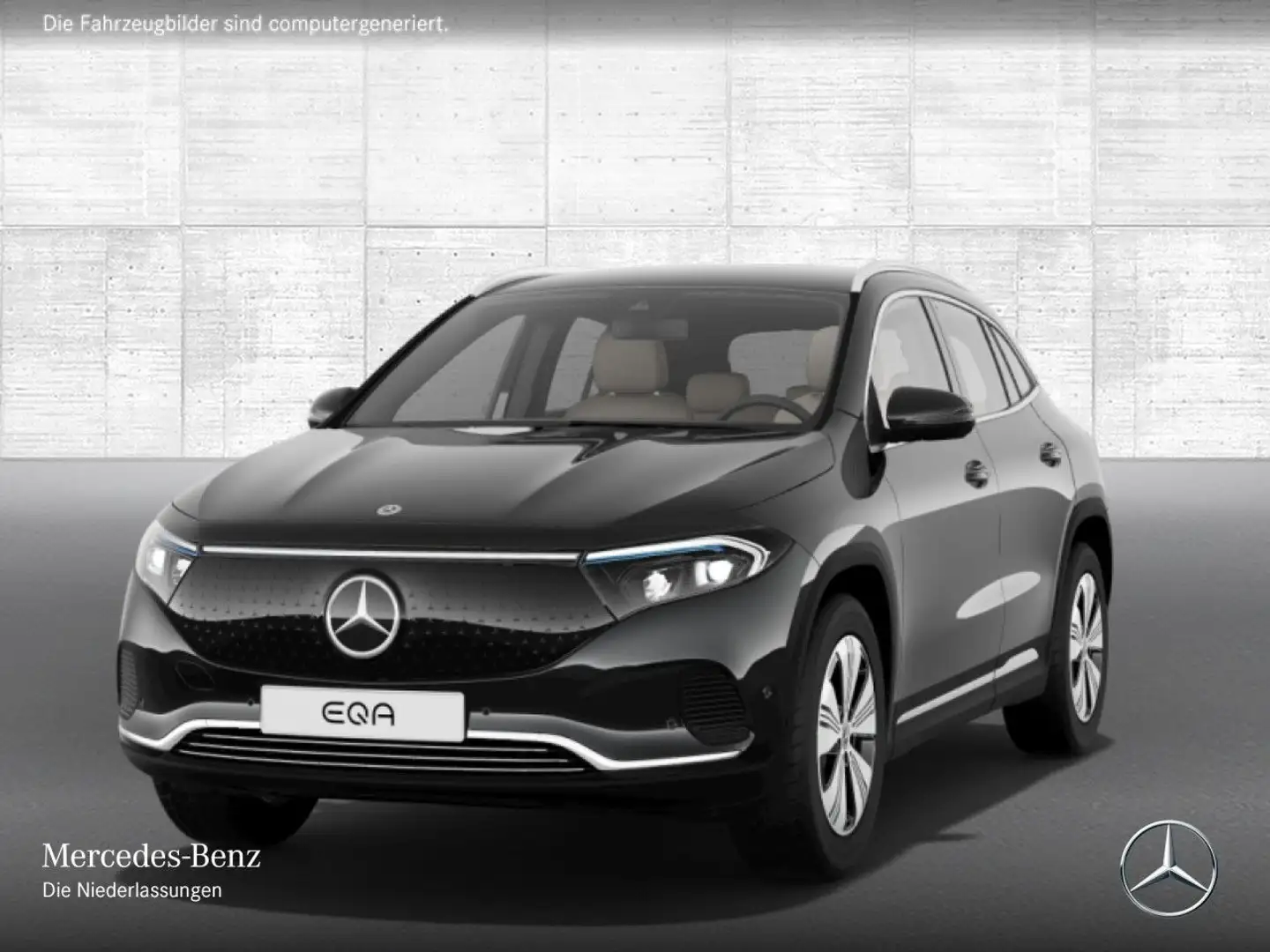 Mercedes-Benz EQA 300 4M PROG+ADVANCED+KAMERA+SPUR Чорний - 2
