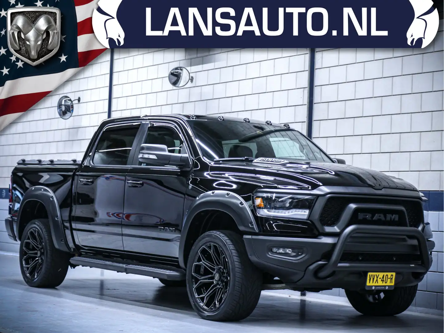 Dodge RAM Rebel Night Custom | Luchtvering | 1500 5.7L V8 He Negro - 1
