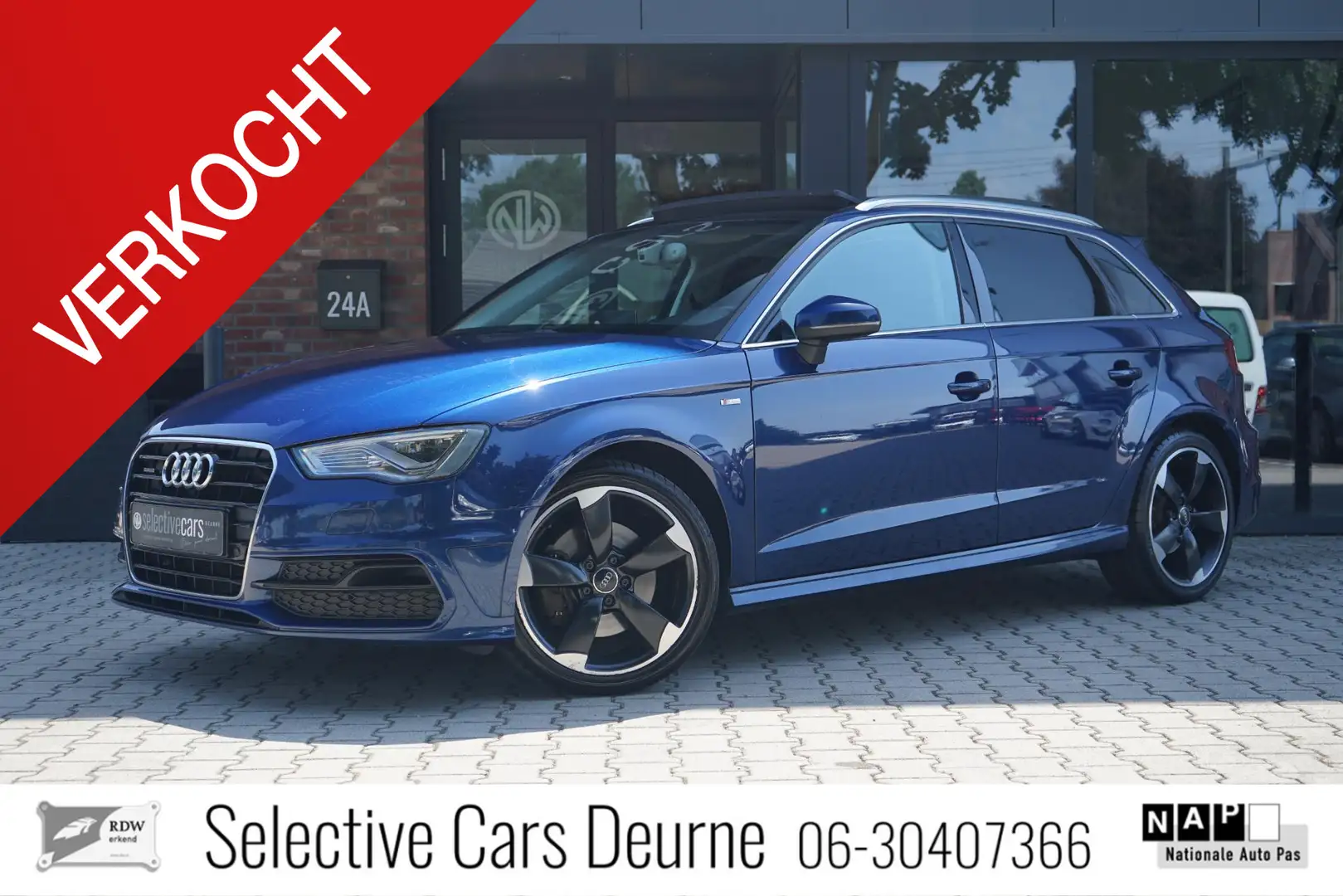 Audi A3 Sportback 1.8 TFSI quattro , S-Line, Pano, PDC, Ni Blauw - 1