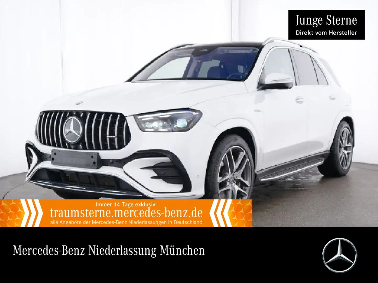 Mercedes-Benz GLE 53 AMG GLE 53 HYBRID 4M PANO+360+AHK+MULTIBEAM+21"+HUD+9G Weiß - 1