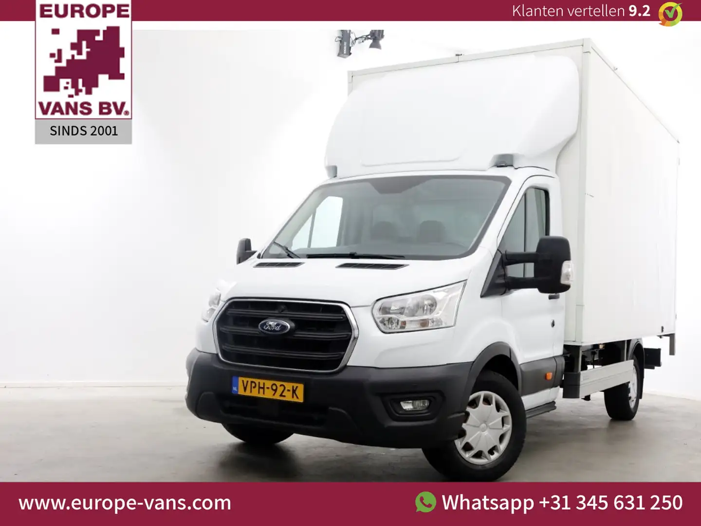 Ford Transit 350 2.0 TDCI 130pk Trend Bakwagen met achterdeuren Wit - 1